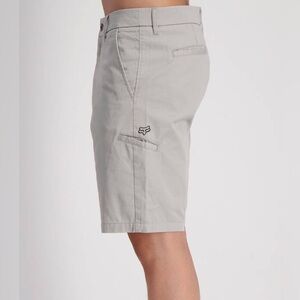 🐇Fox Essex Shorts  Men's Regular Fit khaki Button Pockets Logo Outdoor 30